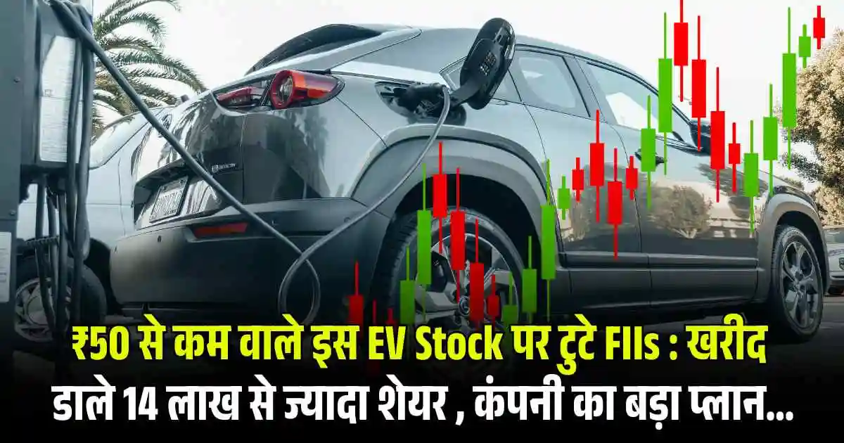 ₹50 से कम वाले इस EV Stock पर टुटे FIIs : खरीद डाले 14 लाख से ज्यादा शेयर , कंपनी का बड़ा प्लान...